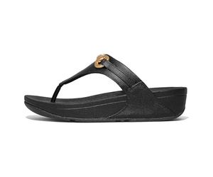 Fitflop LULU CHUNKY-SNAFFLE LEATHER TOE-POST SANDALS