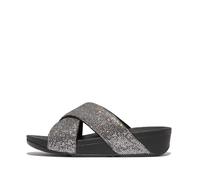 Fitflop Lulu Cross Slide - Glitterball ZILVER - Größe 42