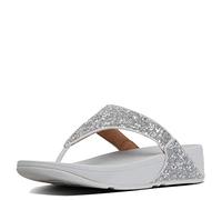 Fitflop Damen Lulu Crystal-Mix Toe-Post Sandale, Silber, 42 EU
