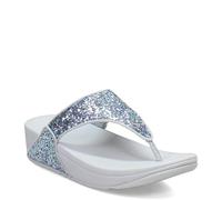 Fitflop Lulu Damen-Sandalen, mehrfarbig, glitzernd, Zehensteg-Sandalen, blau, 40 EU