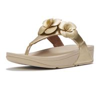 Fitflop Lulu Flower Zehensteg-Polyurethan Damen Platino Sandalen EU 39/UK 6