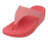 Damen Fit Flop Lulu Shimmerlux Zehenposten Sandalen in Koralle EU 37 / UK 4