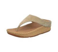 FitFlop Lulu lux graphic-weave suede für Damen, beige, Größe 39 EU
