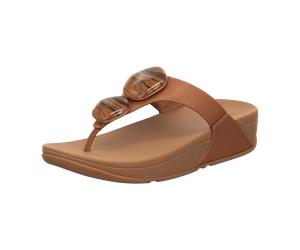 FitFlop Lulu marbled-stone toe für Damen, braun, Größe 39 EU