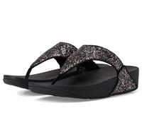 Fitflop Damen Lulu Multi-Tonal Glitter Toe-Post Sandale, Schwarz, 38 EU