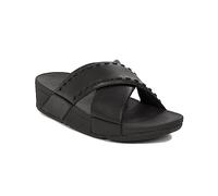 FitFlop Lulu Rubber-Stud GB2-001, Women slides, Black, 39 EU