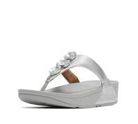 Fitflop Lulu Ultra-Jewel Metallic Toe-Post Sandals ZILVER - Größe 43