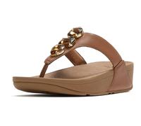 Fitflop Lulu Ultra-Jewel Zehensteg-Polyurethan Damen Sandalen in Dunkelbraun EU 40,5 / UK 7