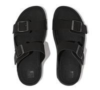 Fitflop Herren Gogh Moc Mens Buckle Leather Slides Schiebe-Sandalen, Schwarz, 44.5 EU