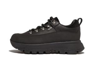 Fitflop Neo D Hyker Damen-Sneaker, wasserdicht, Leder, Neo D Hyker, wasserdichte Leder-Sneaker, Schwarz, 41 EU