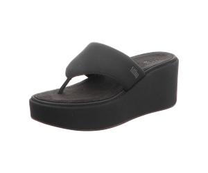 FitFlop PLATFFORMS WEDGE TOE-POST für Damen, schwarz, Größe 41 EU