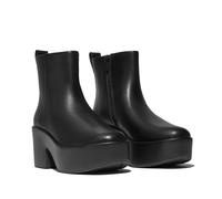 FitFlop Plattform-Stiefeletten aus Leder für Damen in Schwarz EU 40 / UK 6,5