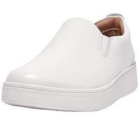 Fitflop Rally Leather Slip On Skate Sneakers, Sneaker, Urban White,