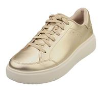 FitFlop Rtg Damen-Sneaker aus Metallic-Leder, Platin, 42 EU