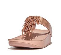 Fitflop Rumba Beaded Metallic Toe-Post Sandals ROZE - Größe 42