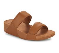 FitFlop Sandalen Lulu Adjustable Leather Slides in Braun 36