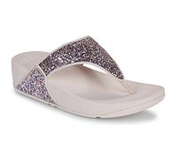 Zehentrenner FITFLOP "LULU MULTI-TONAL GLITTER TOE", Damen, Gr. 40, beige, rosè, Synthetik, Glitzer, modisch, Schuhe, Badeschuh, Slides, Sandale mit Glitter (87009861-40) beige, rosè