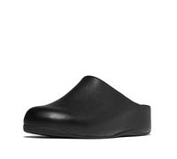 FitFlop Shuv - Leather, Damen Clogs, Schwarz (Black 001), 37 EU