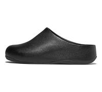 Fitflop Shuv Tumbled-Leather Clogs ZWART - Größe 37