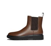 Fitflop SKANDI Chelsea-Stiefel für Herren, getrommeltes Leder, Mokkabraun 40, mokkabraun, 41 EU