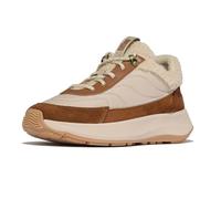 FitFlop F-Mode Flow Shearling-Mix Damen Schuhe beige braun - 40
