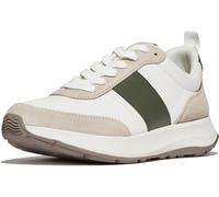 FitFlop Sneakers F-Mode Flow Sneaker-Leather IN8 White/Safari Green-46