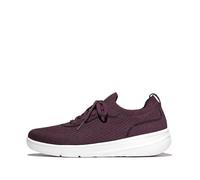 Fitflop Super-Q Crystal-Trim Knit Slip-ON Laced Sneaker für Damen, Klempnerbeere, Größe 38, Plumberry, 38 EU
