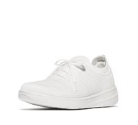 FitFlop SuperQ Knit Slip-On Schnür-Sneaker für Damen, Urban White, 7.5