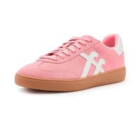 FitFlop The Dash T-Toe Damen-Sneaker aus Wildleder, Warm Pink/Urban White, 10