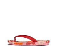 Fitflop Unisex-Kinder Iqushion Junior Flowerz Erg. Zehentrenner, rot, 30 EU
