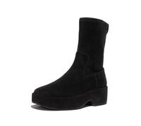 Plateaustiefelette FITFLOP "F-LUMA", Damen, Gr. 40, schwarz, Veloursleder, unifarben, Schuhe, Stiefel, Chunky Boot mit Stretch-Schaft (19552135-40) schwarz