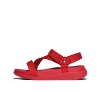 Fitflop Women's F-Mode Go Adj. Webbing Flatform Z-Strap Sandals, rot, 38 EU
