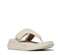 Fitflop Women's F-Mode Go Adjustable Flatform Toe-Post Sandals, beige, 42 EU