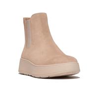 FitFlop Women's F-Mode Suede Flatform Chelsea Boots, Beige (Classic Beige), 43 EU