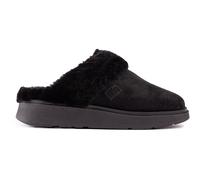 Fitflop Women's Gen-ff Shearling-Collar Suede Slippers, Schwarz, 36 EU