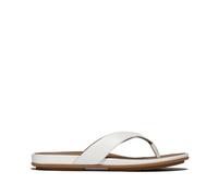 Fitflop Women's Gracie Leather Flip-Flops, weiß, 8 UK Narrow