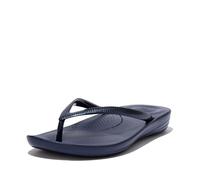 Fitflop Women's iQushion Ergonomic Flip Flops - Lightweight & Comfortable with Natural Arch Support - Midnight Navy - 8 UK