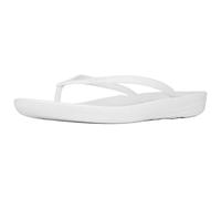 FitFlop Women's iQushion Ergonomic Flip Flops - Lightweight & Comfortable with Natural Arch Support - Urban White - 8 UK