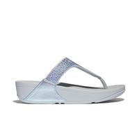 Fitflop Women's Lulu Crystal Embellished Toe-Post Sandals, blau, 37 EU