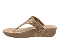 Fitflop Damen Lulu Glitter Zehentrenner Sandale, Rose Gold, 38.5 EU