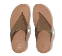 Fitflop Women's Lulu Glitterball Toe-Post Sandals, gold, 40 EU