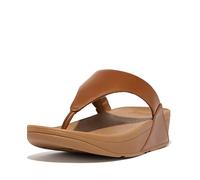 Fitflop Sandalen Lulu Toe Post – Leder, Zehenstütze – Beige (SS18 Light Tan 592) Größe 39 EU