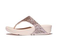 Zehentrenner FITFLOP "LULU MULTI-TONAL GLITTER TOE", Damen, Gr. 38, beige, rosè, Synthetik, Glitzer, modisch, Schuhe, Badeschuh, Slides, Sandale mit Glitter (87009861-38) beige, rosè