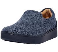 FitFlop™ Women's Rally E01 Merino Wool-Mix Slip-On Skate Sneaker, Midnight Navy, Size 8