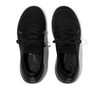 Fitflop Damen Super-q Knit Slip-on Laced Sneakers Sneaker, Schwarz, 39 EU