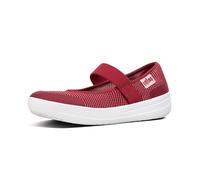Fitflop Women's Uberknit Mary Janes Flat, Royal Red Mix, 9 UK