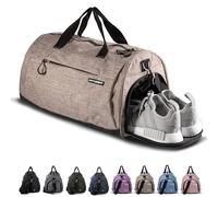 Fitgriff® Sporttasche & Reisetasche für Damen und Herren - mit Schuhfach & Nassfach - Tasche für Sport, Fitness & Reisen - Trainingstasche, Gym Bag (Sand, 58 x 31 x 31 cm (Medium))