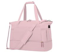 Fitness Duffel Bag, Weekender Carry Bag, Large Travel Duffel, Sport Gym Duffel Bag, Large Sport Gym Bag and Weekender Carry- Tote for Easy Travel and Fitness, Rosa, riferimento alla