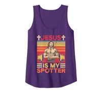 Fitness Jesus Ist Mein Spotter Vintage Tank Top