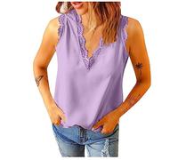 Fitness Shirt Damen Gym Mittelalter Bluse Damen Top Rückenfrei Damen Langes Tshirt Damen Sportshirt Bluse Mit Gummizug Tshirt Damen Weiss Tankini Oberteil (2-Purple, XXL)
